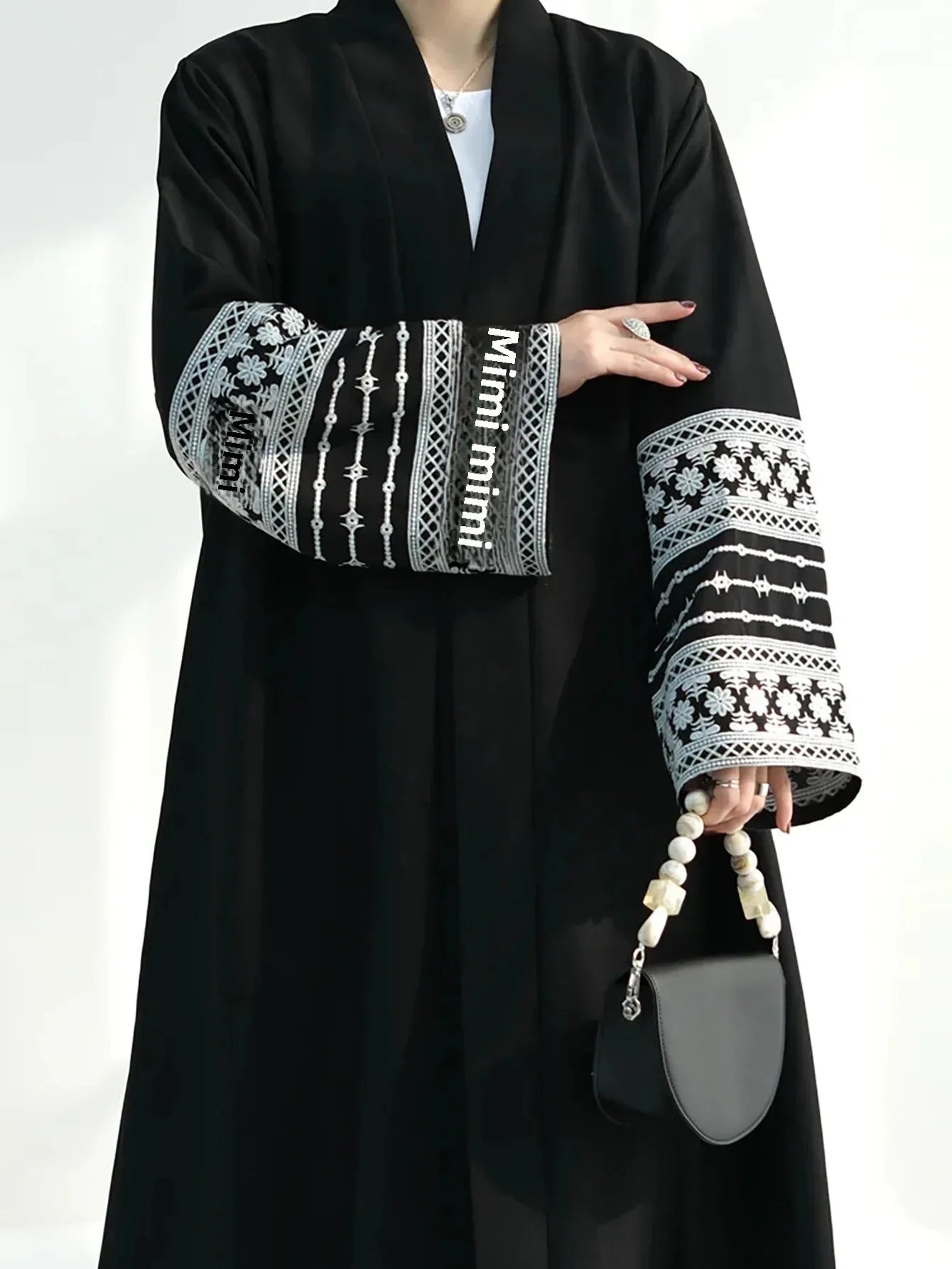 Elegant Open Abaya