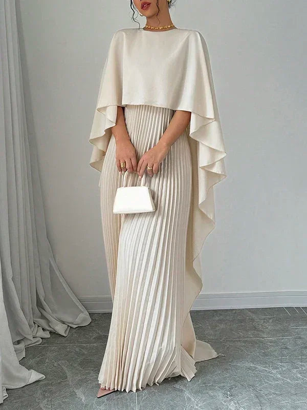 Low Cape Maxi Dress