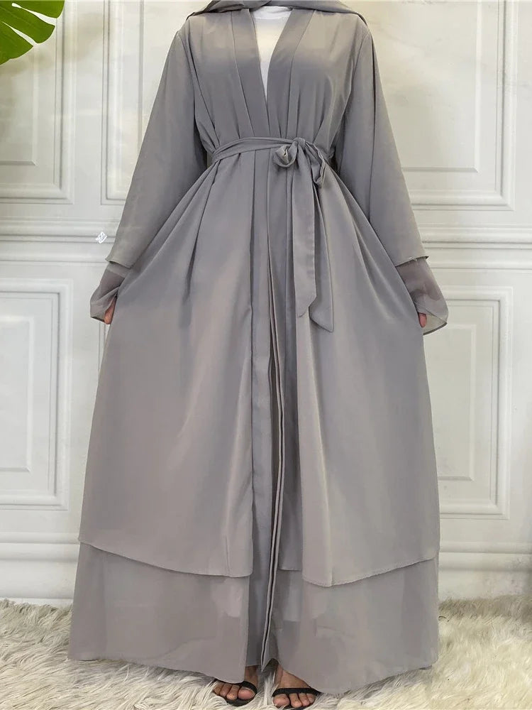 Breezy Chiffon Kimono with Wide Sleeves