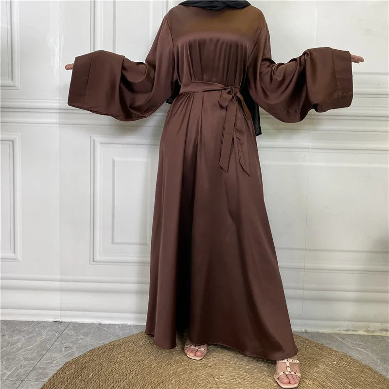 Satin Elegance Abaya