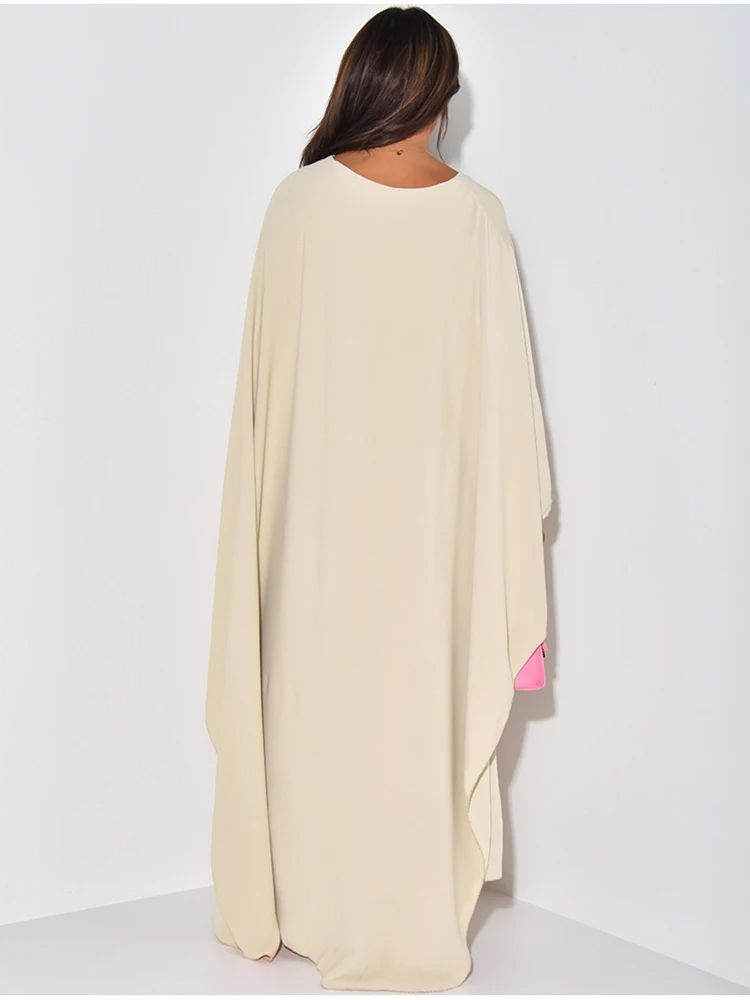 Modest Batwing Sleeve Maxi Dress