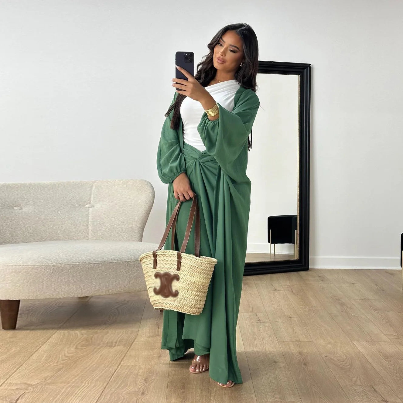 Elegant 2-Piece Kimono Set