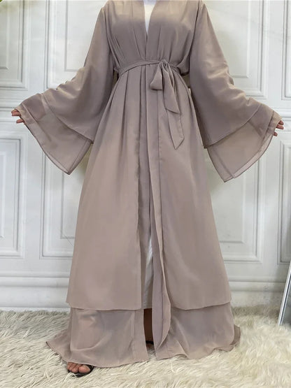 Breezy Chiffon Kimono with Wide Sleeves