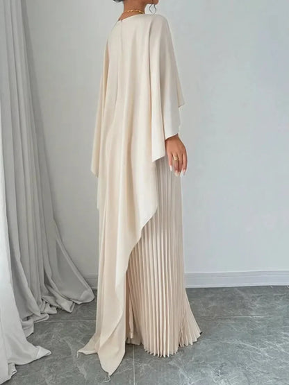 Low Cape Maxi Dress