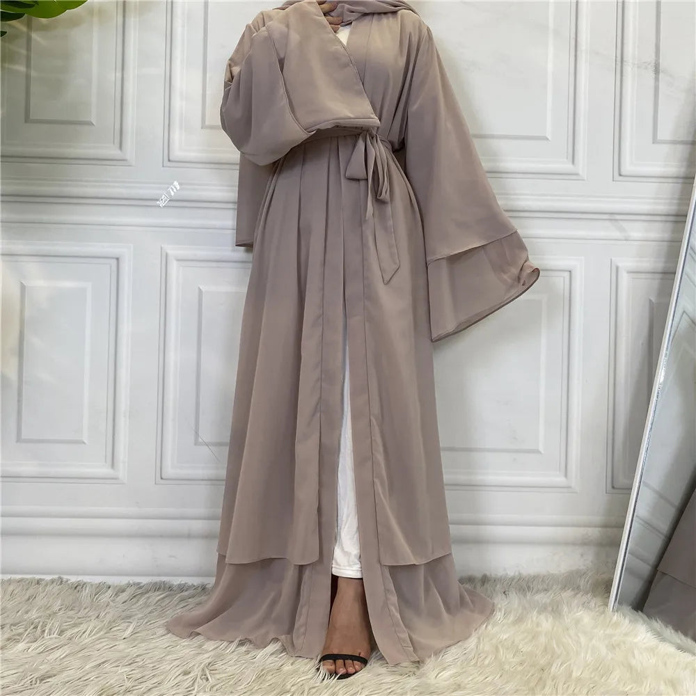 Breezy Chiffon Kimono with Wide Sleeves