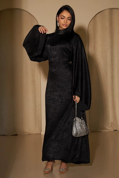 Black Elegance Abaya Dress