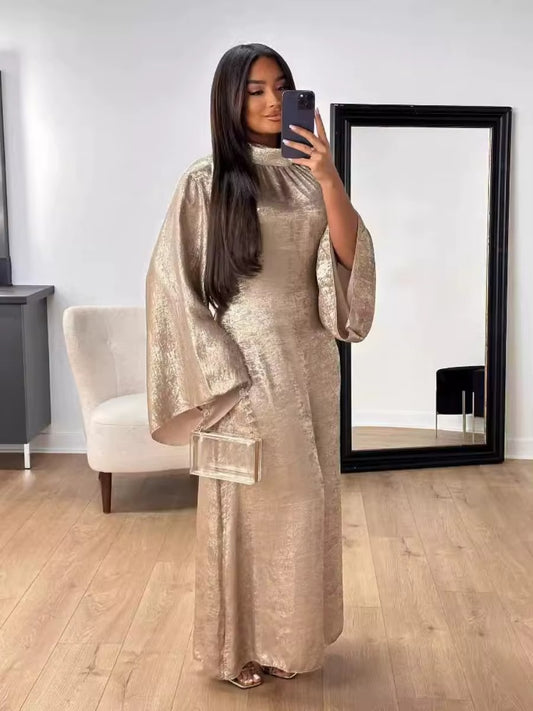 KHAKI Elegance Abaya Dress